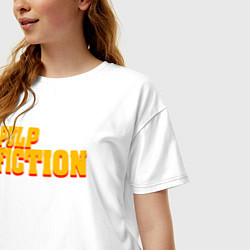 Футболка оверсайз женская Pulp Fiction, цвет: белый — фото 2