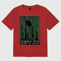 Женская футболка оверсайз Ложки нет - дело в тебе