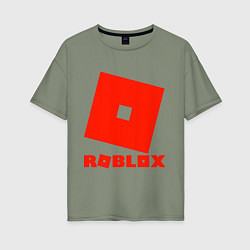Футболка оверсайз женская Roblox Logo, цвет: авокадо