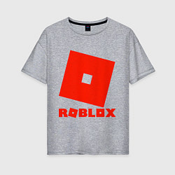 Женская футболка оверсайз Roblox Logo