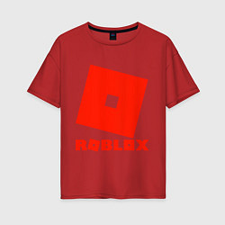 Женская футболка оверсайз Roblox Logo