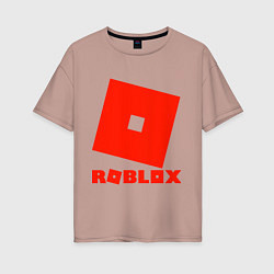 Женская футболка оверсайз Roblox Logo