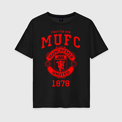 Женская футболка оверсайз Манчестер Юнайтед