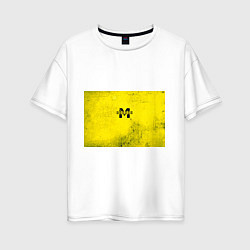 Женская футболка оверсайз Metro Exodus: Yellow Grunge