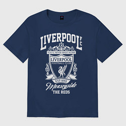 Футболка оверсайз женская Liverpool: Est 1892, цвет: тёмно-синий