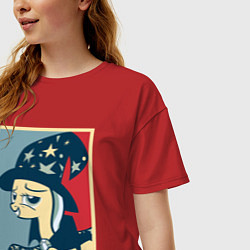 Футболка оверсайз женская MLP: Yes I Can, цвет: красный — фото 2