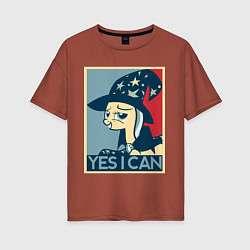 Женская футболка оверсайз MLP: Yes I Can