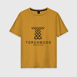 Женская футболка оверсайз Torchwood Institute