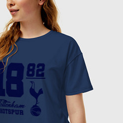 Футболка оверсайз женская FC Tottenham 1882, цвет: тёмно-синий — фото 2