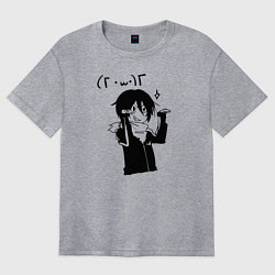 Женская футболка оверсайз Бездомный Бог