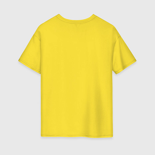 Женская футболка оверсайз Ice Takes All / Желтый – фото 2