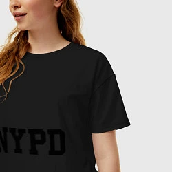 Футболка оверсайз женская NYPD, цвет: черный — фото 2