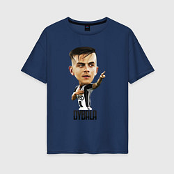 Футболка оверсайз женская Dybala, цвет: тёмно-синий