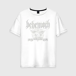 Футболка оверсайз женская Behemoth: The Satanist, цвет: белый