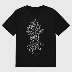 Футболка оверсайз женская Gojira, цвет: черный