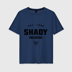Футболка оверсайз женская Shady records, цвет: тёмно-синий