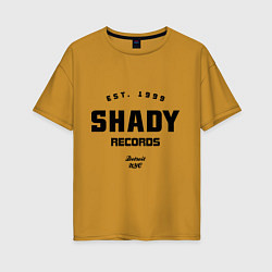 Женская футболка оверсайз Shady records