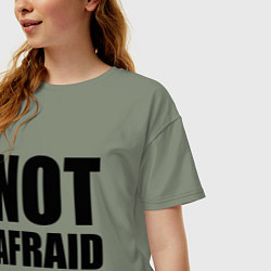 Футболка оверсайз женская Not Afraid, цвет: авокадо — фото 2