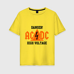 Женская футболка оверсайз AC/DC: High Voltage