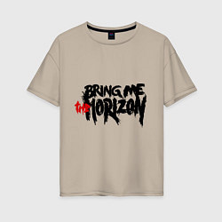 Женская футболка оверсайз Bring me the horizon