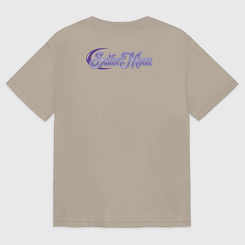 Женская футболка оверсайз Pretty Soldier Sailor Moon / Миндальный – фото 2