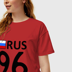 Футболка оверсайз женская RUS 96, цвет: красный — фото 2