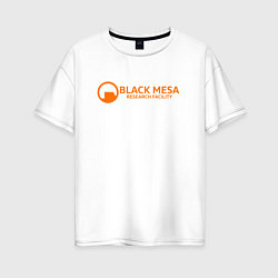 Женская футболка оверсайз Black Mesa: Research Facility