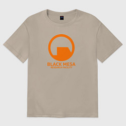 Женская футболка оверсайз Black Mesa: Research Facility