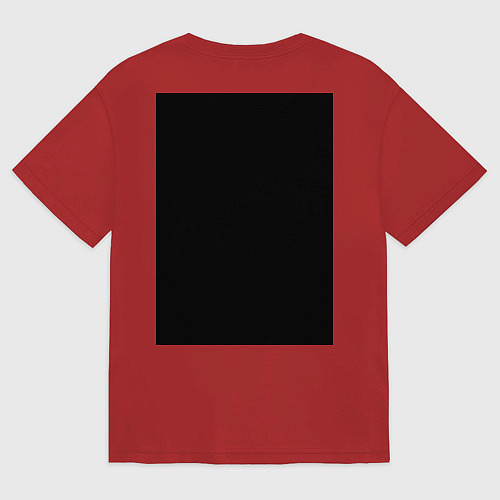 Женская футболка оверсайз Senpai: Pornhub Style / Красный – фото 2