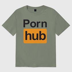 Женская футболка оверсайз PornHub