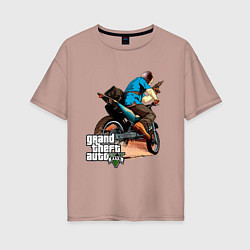 Женская футболка оверсайз GTA 5: Motorbuster