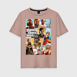 Женская футболка оверсайз GTA 5: Stories