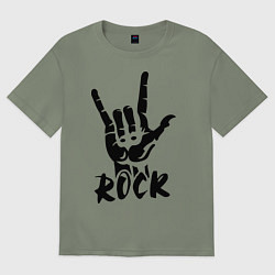 Футболка оверсайз женская Real Rock, цвет: авокадо