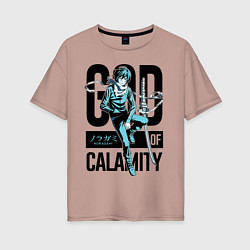 Женская футболка оверсайз God of Calamity