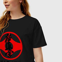 Футболка оверсайз женская Karate Kyokushin, цвет: черный — фото 2