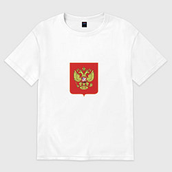 Футболка оверсайз женская NATIONAL TEAM RUSSIA, цвет: белый