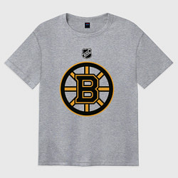 Женская футболка оверсайз Boston Bruins NHL