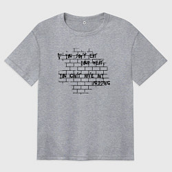 Футболка оверсайз женская Pink Floyd, цвет: меланж