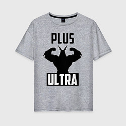 Женская футболка оверсайз PLUS ULTRA черный
