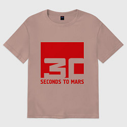 Женская футболка оверсайз 30 seconds to mars