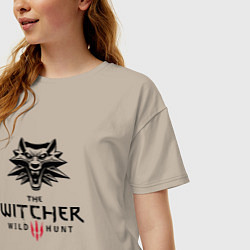 Футболка оверсайз женская THE WITCHER 3:WILD HUNT, цвет: миндальный — фото 2