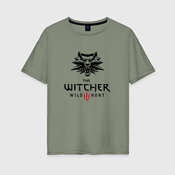 Футболка оверсайз женская THE WITCHER 3:WILD HUNT, цвет: авокадо