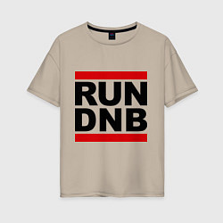 Женская футболка оверсайз RUN DNB