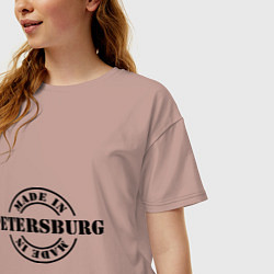 Футболка оверсайз женская Made in Petersburg, цвет: пыльно-розовый — фото 2