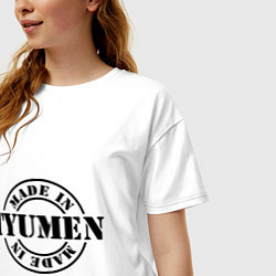 Футболка оверсайз женская Made in Tyumen, цвет: белый — фото 2