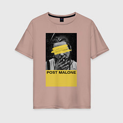 Женская футболка оверсайз Post Malone