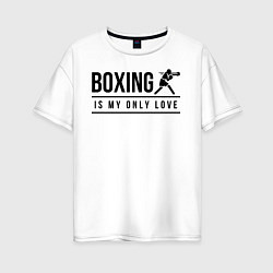 Женская футболка оверсайз Boxing life