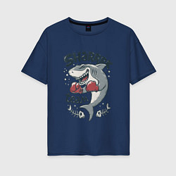 Женская футболка оверсайз Shark Team