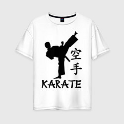 Женская футболка оверсайз Karate craftsmanship