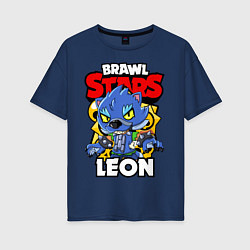 Женская футболка оверсайз BRAWL STARS WEREWOLF LEON